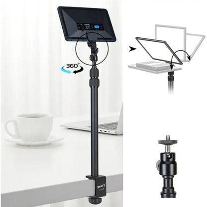 JMARY MT-49 For LED Video Light Clip Stand Adjustable Clamp Desk Mount Light Stand, MT-49