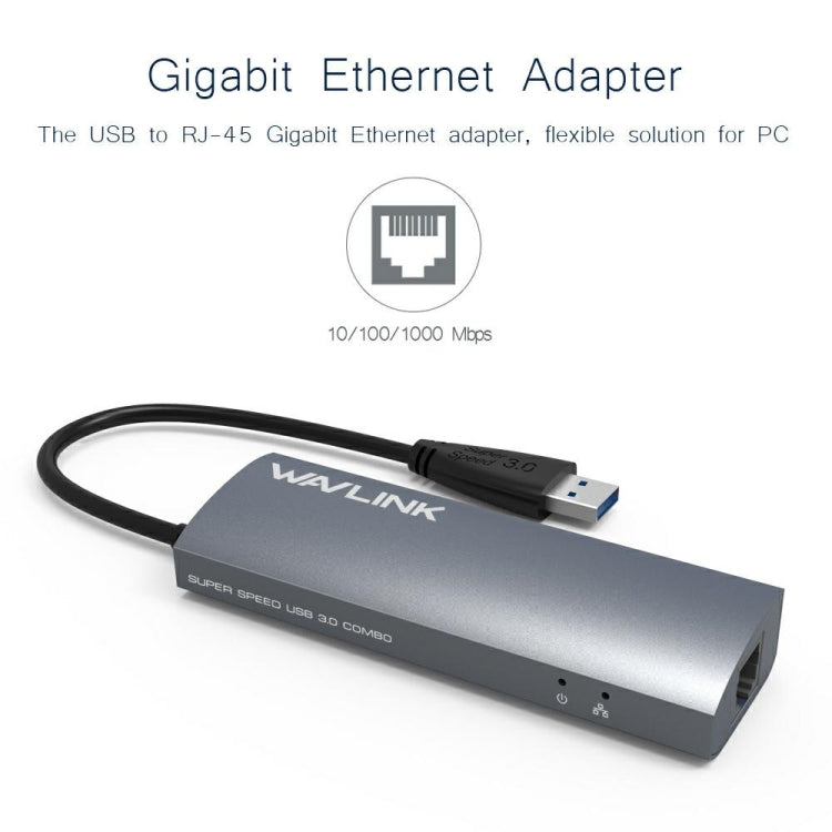 Wavlink UH3031G 10 in 1 Type-C to USB 3.0 Dock USB 3 Ports Hub HDMI Adapter, UH3031G