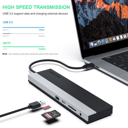 Wavlink UMD03 Triple Display Adapter Type-C Hub 12 in 1 Docking Station, UMD03