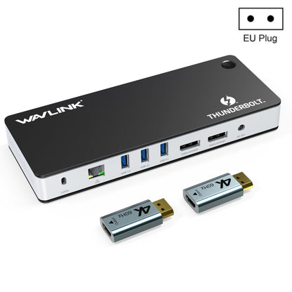 Wavlink UTD21H 60W Host Charging Thunderbolt 3 Docking Station 4K Dual Display 11 in 1 Ports, US Plug, EU Plug, UK Plug