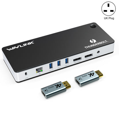 Wavlink UTD21H 60W Host Charging Thunderbolt 3 Docking Station 4K Dual Display 11 in 1 Ports, US Plug, EU Plug, UK Plug