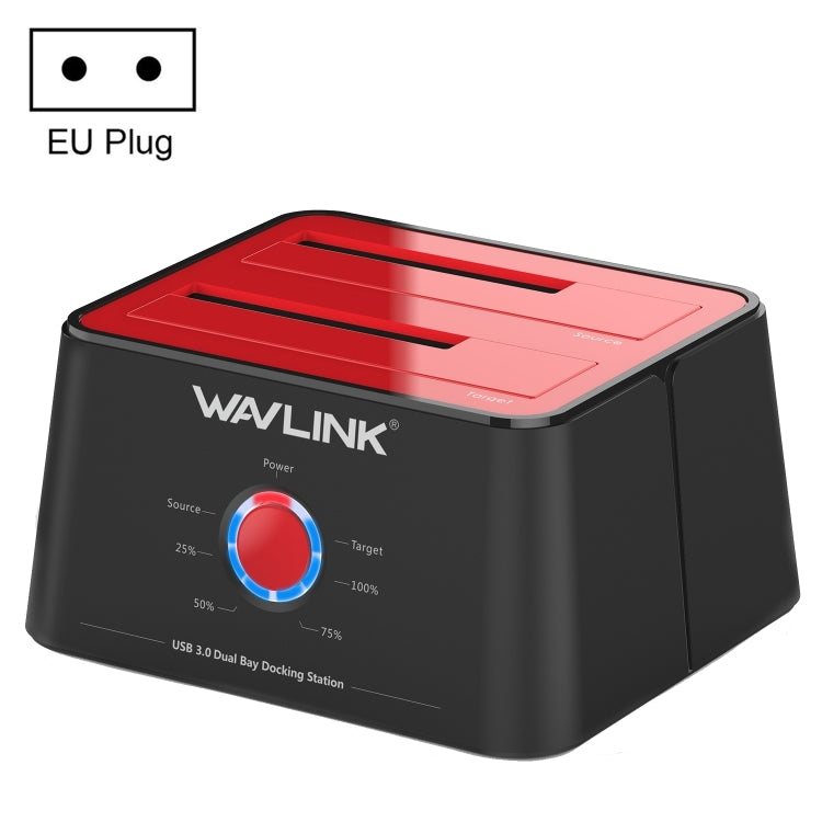 Wavlink ST334U SSD Dual Bay External Hard Drive Docking Station USB 3.0 to SATA I/II/III, ST334U