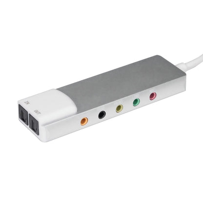 HY-601 6 in 1 USB Multi-Functional Sound Card USB + Audio 3.5 + 7.1CH / OPTICAL