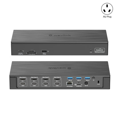 Wavlink UG69PD8 100W PD 18 in 1 Type-C Dock Compatible Type-C Universal Docking Station, US Plug, EU Plug, UK Plug, AU Plug