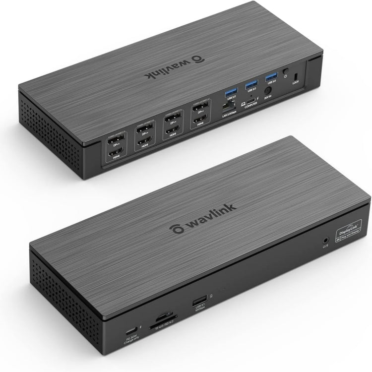 Wavlink UG69PD8 100W PD 18 in 1 Type-C Dock Compatible Type-C Universal Docking Station, US Plug, EU Plug, UK Plug, AU Plug