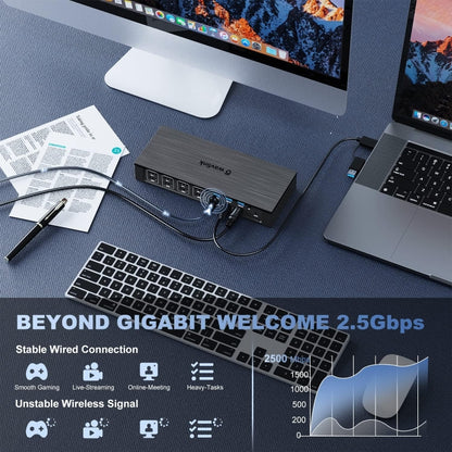 Wavlink UG69PD8 100W PD 18 in 1 Type-C Dock Compatible Type-C Universal Docking Station, US Plug, EU Plug, UK Plug, AU Plug