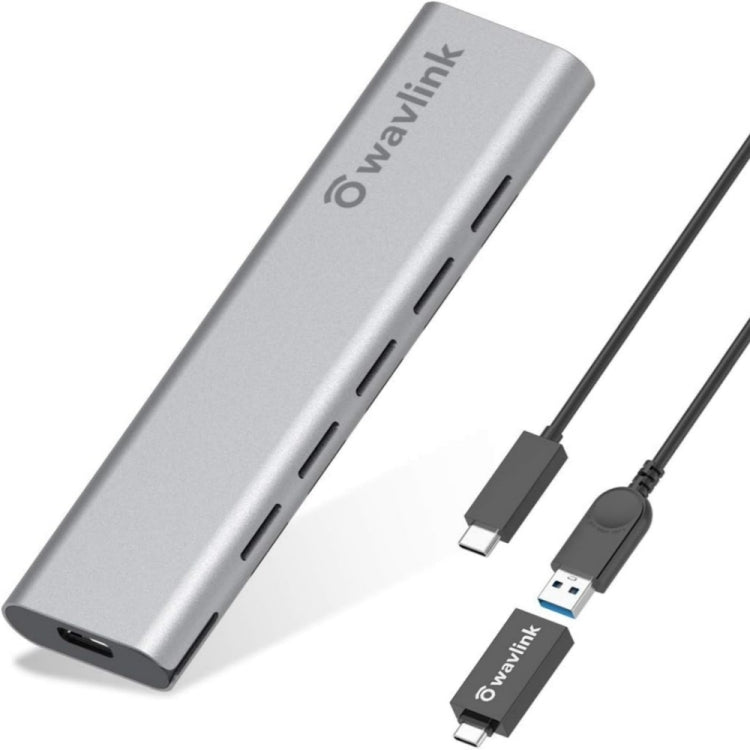 Wavlink ST338C M.2 NVMe SSD PCIE UASP M Key NGFF SATA USB-C SDD Hard Disk Box Adapter, ST338C