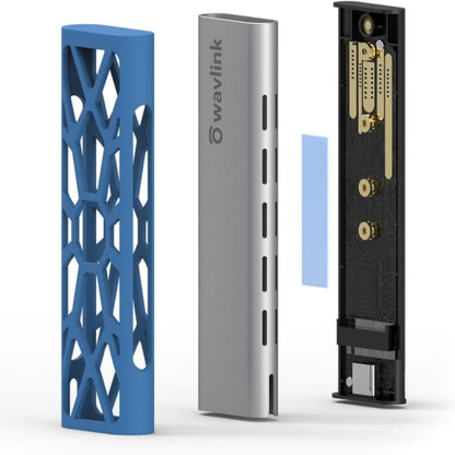 Wavlink ST338C M.2 NVMe SSD PCIE UASP M Key NGFF SATA USB-C SDD Hard Disk Box Adapter, ST338C