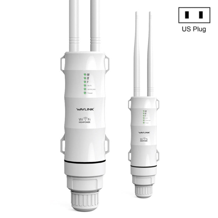 WAVLINK WN570HA1 Weatherproof 2.4+5GHz 600Mbps Outdoor WiFi Range Router Extender, US Plug, EU Plug, UK Plug, AU Plug