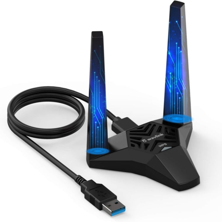 WAVLINK WN692A3 Lag-Free Gaming High Speed AC1300M Wireless Dual Band USB 3.0 Adapter, WN692A3