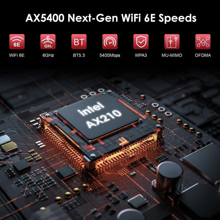 WAVLINK WN675X3-PCIE Tri-band 5400Mbps WiFi 6E PCIe Wireless Adapter BT 5.3 Network Card, WN675X3-PCIE