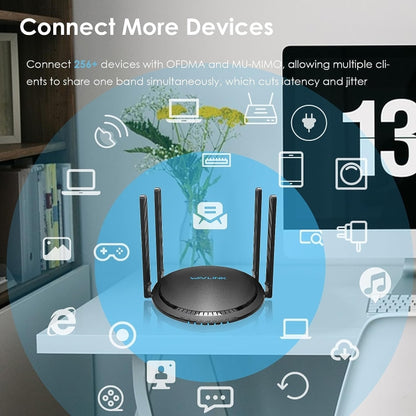 WAVLINK WN531MX3 Wider Coverage AX3000 WiFi 6 Wireless Routers Dual Band Wireless Repeater, US Plug, UK Plug, EU Plug, AU Plug