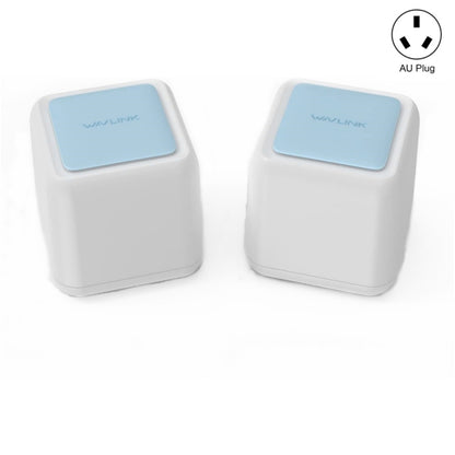 WAVLINK WN535M2 For Home Office 2pcs Mesh Wireless Router AC1200 Dual Band WiFi Signal Booster, US Plug, UK Plug, AU Plug