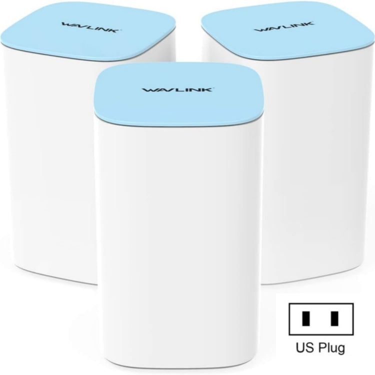 WAVLINK WN551K3 3pcs AC3000 WiFi Wireless Repeater Built-in Antenna Tri-Band Mesh Wireless Router, US Plug, UK Plug, EU Plug, AU Plug