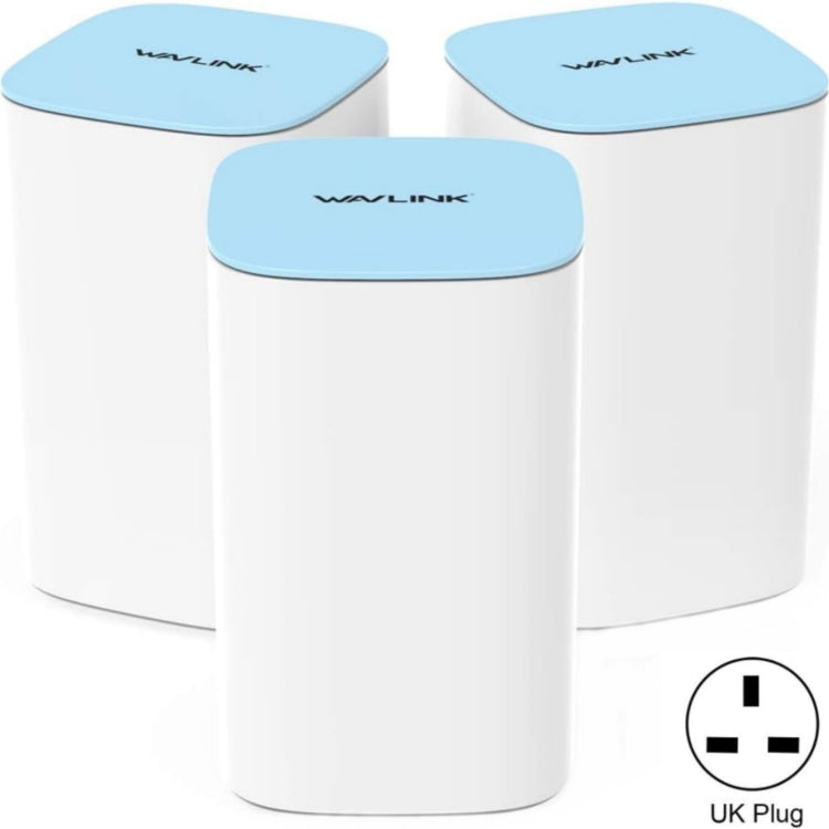 WAVLINK WN551K3 3pcs AC3000 WiFi Wireless Repeater Built-in Antenna Tri-Band Mesh Wireless Router, US Plug, UK Plug, EU Plug, AU Plug