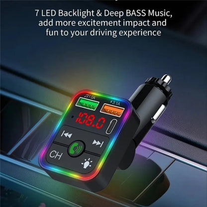 P2 Dual USB Port Cigarette Lighter Car Charger Support Bluetooth Hands Free Calling Car Player Charger, P2