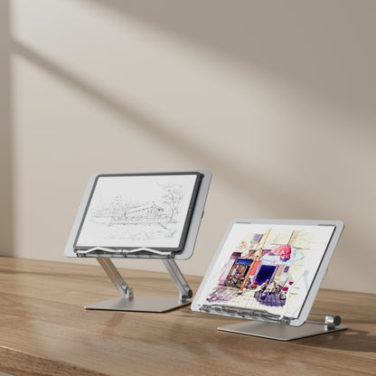 AP-2DB With Book Clips Portable Folding Laptop Adjustable Hollow Heat Dissipation Stand, AP-2DB
