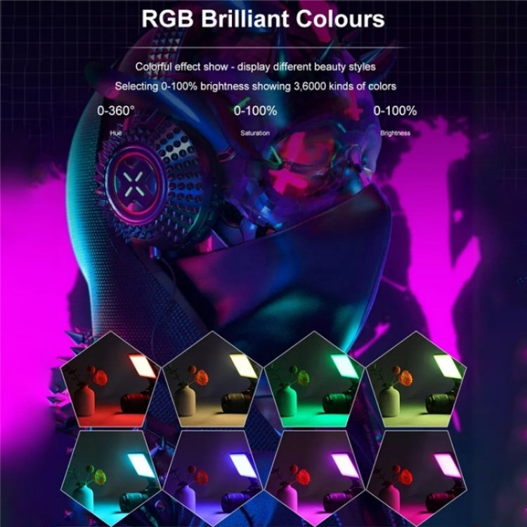 VLOGLITE PAD192RGB For DSLR Camera Gopro LED Camera Fill Light RGB Full Color Photography Lighting, PAD192RGB