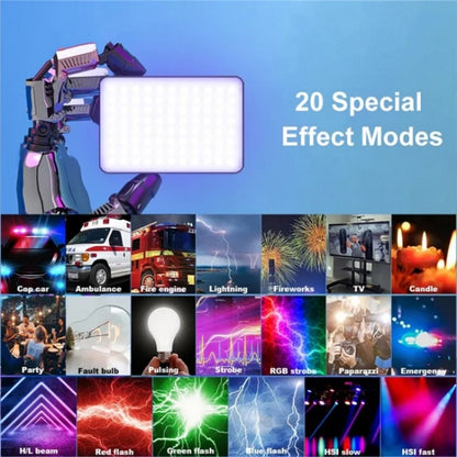 VLOGLITE PAD192RGB For DSLR Camera Gopro LED Camera Fill Light RGB Full Color Photography Lighting, PAD192RGB