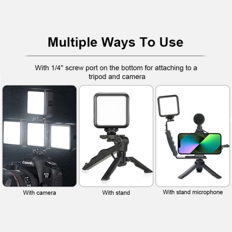 VLOGLITE T49 Portable LED Video Light 5600K Photography Photo Lighting Panel Mini Fill Lamp, T49