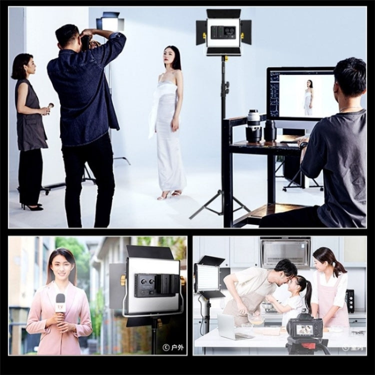 VLOGLITE W660S For Video Film Recording 3200-5600K Lighting LED Video Light with Tripod, US Plug, UK Plug, EU Plug
