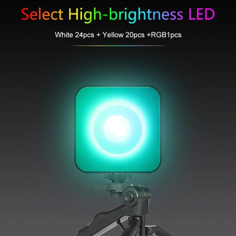VLOGLITE W-S6 Magnetic Mini Full Color RGB LED Camera Light Sunset Atmosphere Lamp, W-S6