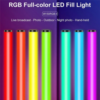 VLOGLITE W150RGB-II With LCD Display RGB Video Light Handheld Light Stick LED Video Light, W150RGB-II