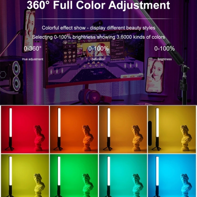 VLOGLITE W150RGB-II With LCD Display RGB Video Light Handheld Light Stick LED Video Light, W150RGB-II