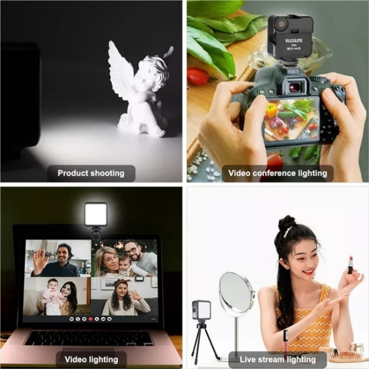 VLOGLITE W49 Photography Cell Phone Live Streaming Beauty Lights Mini Fill Light LED Camera Light, W49