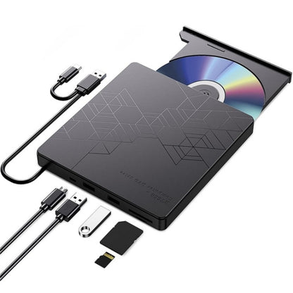 BT668 Readable TF / SD Card USB Multi-Function CD Disc Player External Optical Drive DVD Burner, BT668