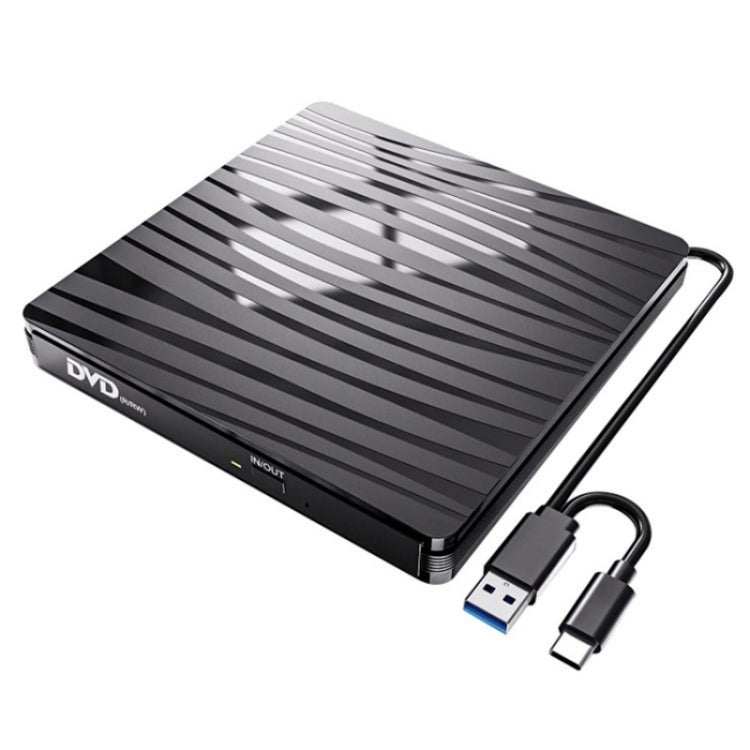 BT689 Portable DVD Burner External Optical Drive CD Player Win10 USB Optical Drive Recorder, BT689