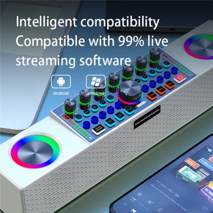 SY8 Live Sound Card All-in-one Machine Speaker Stereo Subwoofer With Mic