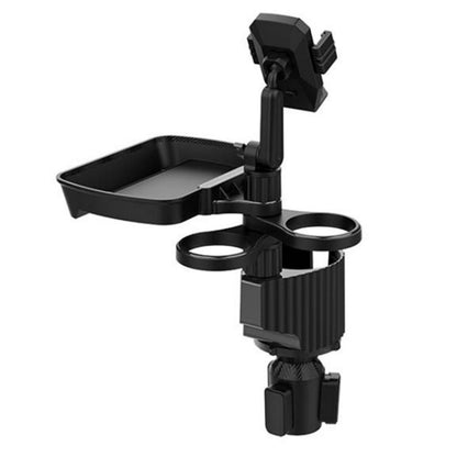 A06 Multifunctional Car Cup Mug Bottle Holder Mobile Phone Mount Stand Food Snack Tray Table, A06 (Grey), A06 (Green)