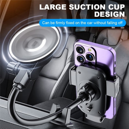 X034 Universal Truck Bus Dashboard Flexible Adjustable Windshield Suction Cup Car Phone Holder, X034, X034  (Black)