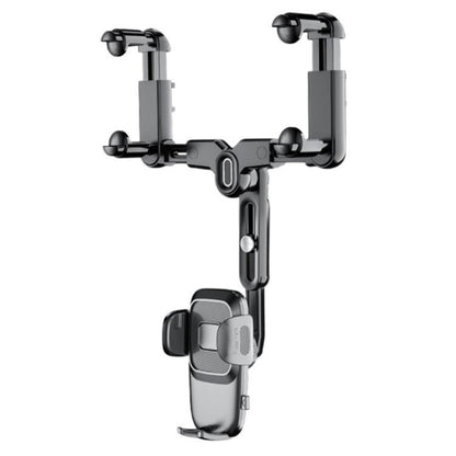R009 Universal Vehicle Retractable Phone Clip Holder Car Rearview Mirror Cell Phone Mount, R009 (Green), R009 (Black)