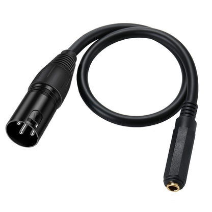 JUNSUNMAY Speaker Audio Amplifier Connection Cable, Length: 50cm, 6.35mm Female to XLR Male, 6.35mm Female to XLR Female