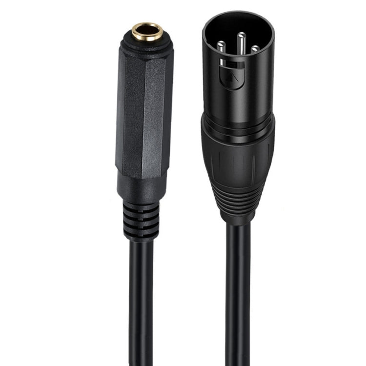 JUNSUNMAY Speaker Audio Amplifier Connection Cable, Length: 50cm, 6.35mm Female to XLR Male, 6.35mm Female to XLR Female