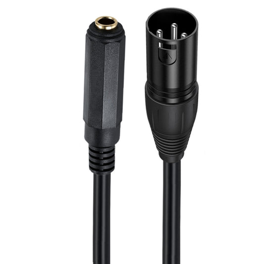 JUNSUNMAY Speaker Audio Amplifier Connection Cable, Length: 50cm, 6.35mm Female to XLR Male, 6.35mm Female to XLR Female