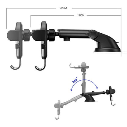 D-281+105+K5 Dashboard Cell Phone Mount Car Air Vent Bracket Car Phone Holder Suction Cup, D-281+105+K5