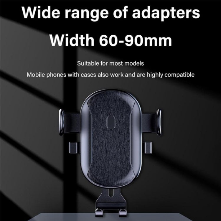 D48+105+K5 Brushed Pattern Car Dashboard Windshield Telescopic Suction Cup Air Vents Phone Mount, D48+105+K5
