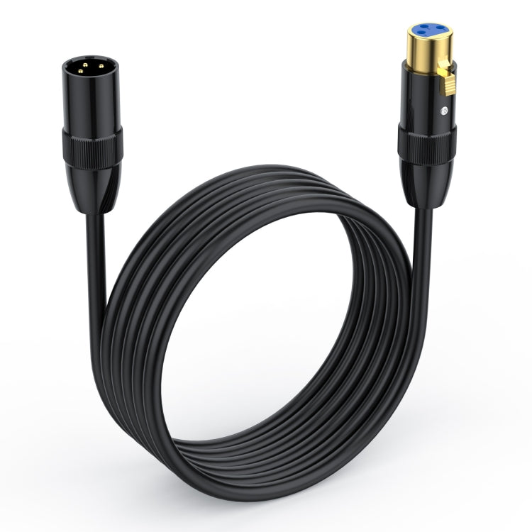 JUNSUNMAY XLR Male to Female Mic Cord 3 Pin Audio Cable Balanced Shielded Cable, 0.5m, 1m, 1.5m, 2m, 3m, 5m, 10m, 15m, 20m