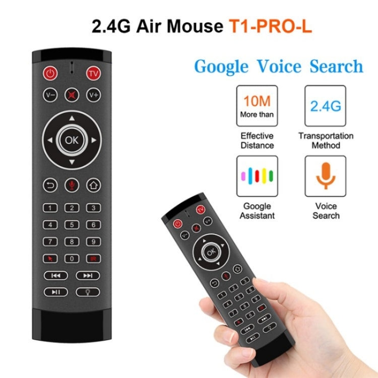 T1-PRO-L With IR Learning and Backlight Smart Wireless Air Mouse Remote Control, T1-PRO-L