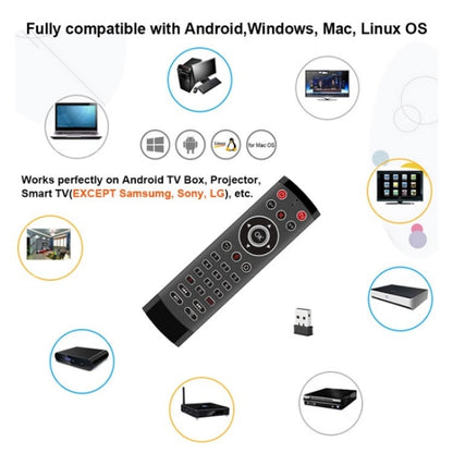 T1-PRO-TV With Microphone Android TV Box 2-Key IR Function Air Mouse Smart Remote Control, T1-PRO-TV