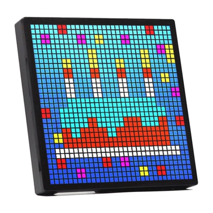 ID32 Advertising Desktop Dynamic Alarm Clock Pixel Screen Display IDM Art Cyberpunk Style Cartoon Screen, ID32