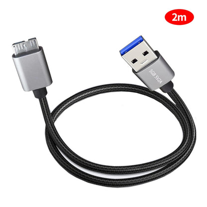 JUNSUNMAY USB 3.0 Male to Micro-B Cord Cable Compatible with Samsung Camera Hard Drive, 0.3m, 1m, 2m, 3m, 5m