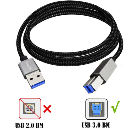 JUNSUNMAY USB 3.0 Male to USB 3.0 Male Cord Cable Compatible with Docking Station, 0.3m, 1m, 2m
