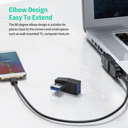 ENKAY USB 3.0 Adapter 90 Degree Angle Male to Female Combo Coupler Extender Connector, Vertical Up, Vertical Down, Horizontal Left, Horizontal Right, Vertical Up + Down, Horizontal Left + Right