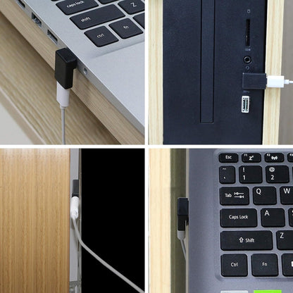 ENKAY 90 Degree Right Angle USB 3.0 Male to Type-C Female Adapter Converter, 1pcs USB to Type-C, 2pcs USB to Type-C