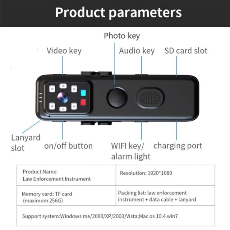 H81 HD WiFi Recording Night Vision Voice Recorder Noise Reduction Audio Recorder Device, H81