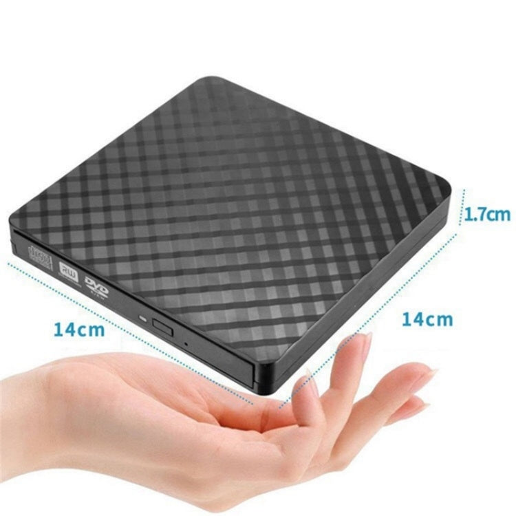 633 Rhombus Pattern USB3.0 Computer Laptop External Optical Drive Burner DVD Write, 633